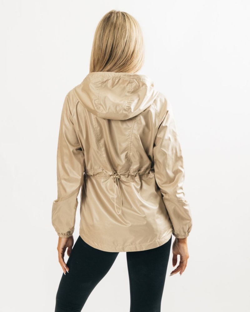 Chaquetas Alphalete Infinity Explorer Jacket Mujer Tan | HPWSZO-498