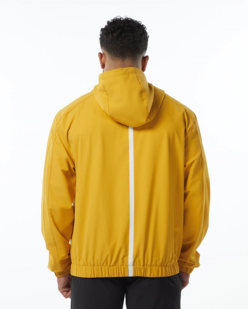 Chaquetas Alphalete Infinity Tech Jacket Hombre Amarillo | UIPZEB-461