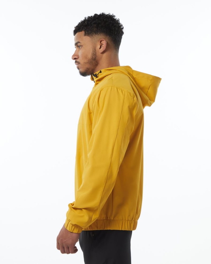 Chaquetas Alphalete Infinity Tech Jacket Hombre Amarillo | UIPZEB-461