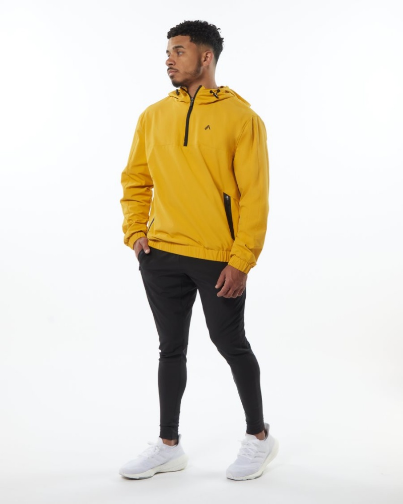 Chaquetas Alphalete Infinity Tech Jacket Hombre Amarillo | UIPZEB-461