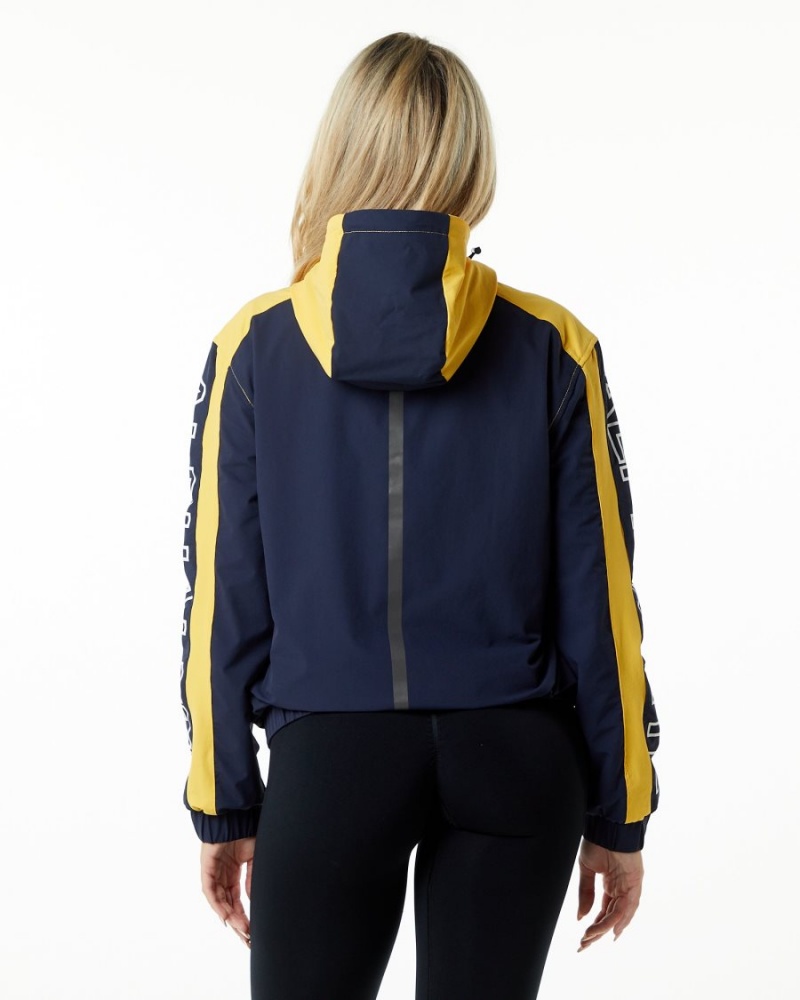 Chaquetas Alphalete Infinity Tech Jacket Mujer Amarillo | FVDWHY-518