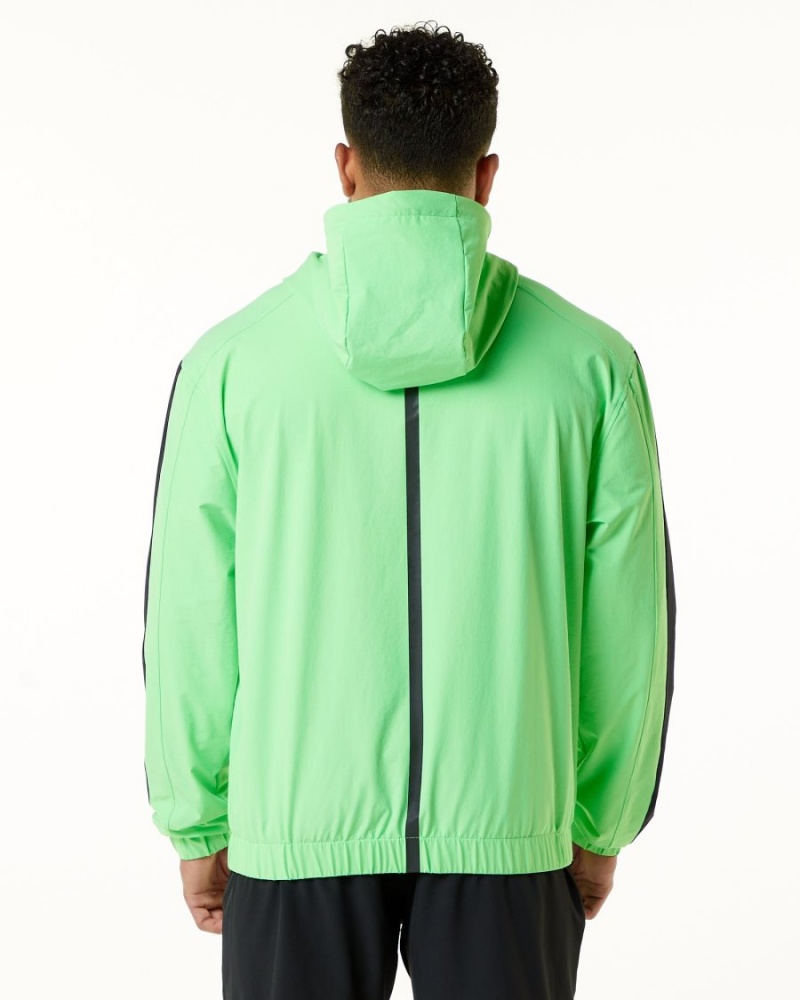 Chaquetas Alphalete Infinity Tech Jacket Hombre Verde | YNRQHS-064