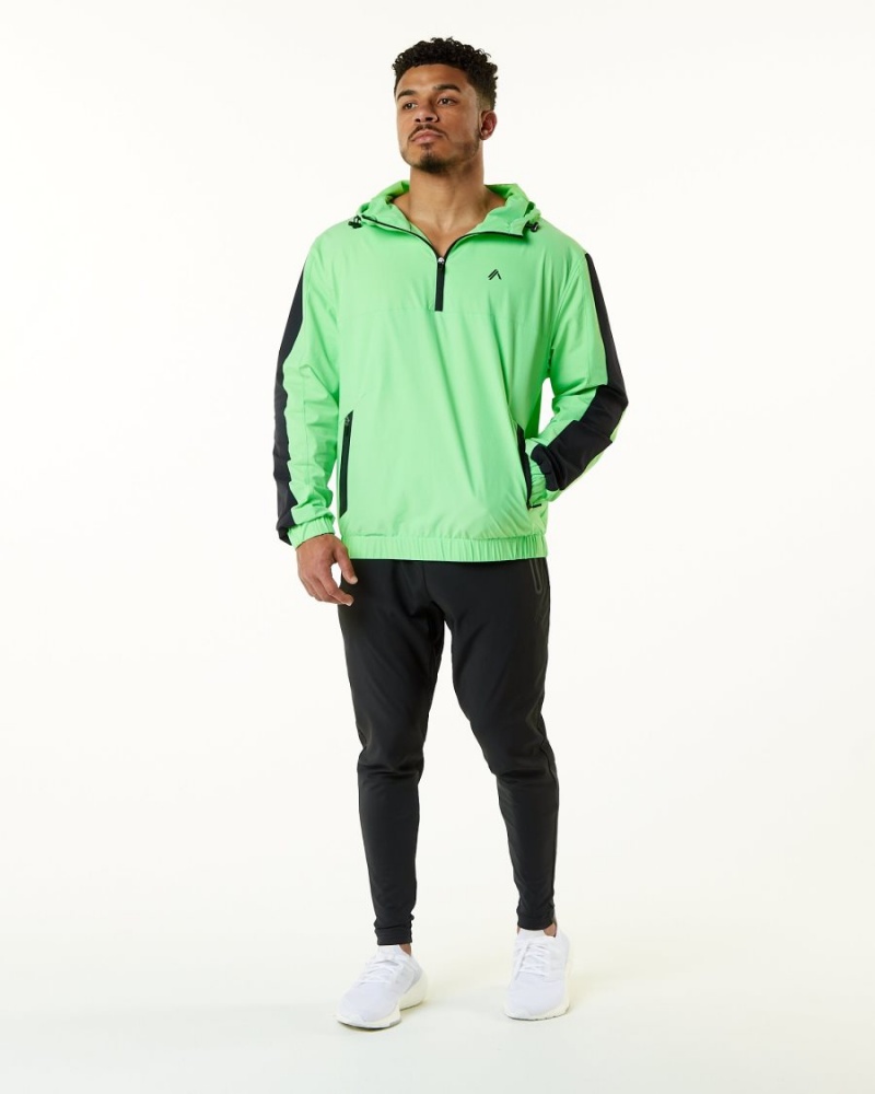 Chaquetas Alphalete Infinity Tech Jacket Hombre Verde | YNRQHS-064