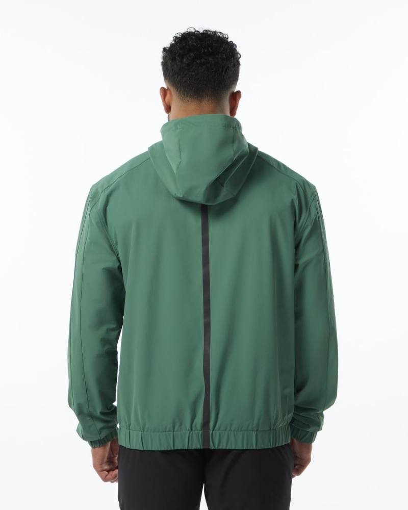 Chaquetas Alphalete Infinity Tech Jacket Hombre Verde | ALRUYS-123