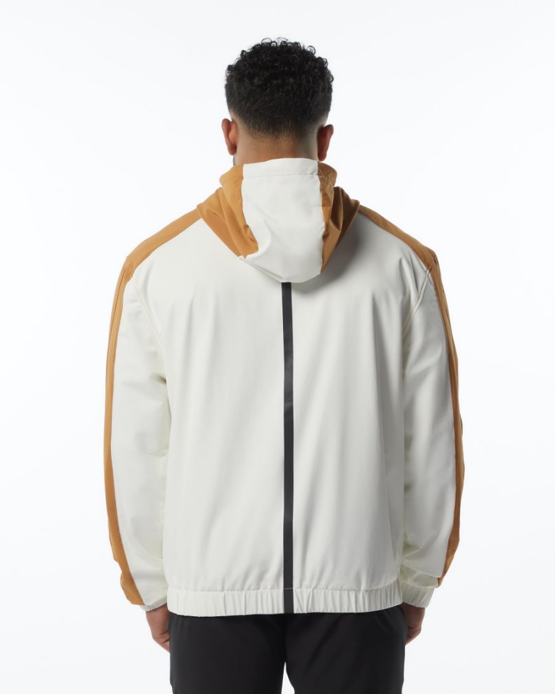 Chaquetas Alphalete Infinity Tech Jacket Hombre Creme | ABKJYS-649