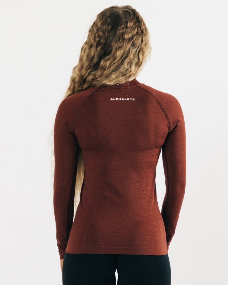 Chaquetas Alphalete Seamless Pullover Mujer Cobra | VQWIRM-581