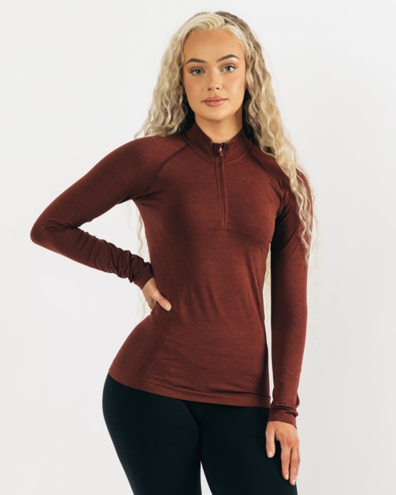 Chaquetas Alphalete Seamless Pullover Mujer Cobra | VQWIRM-581