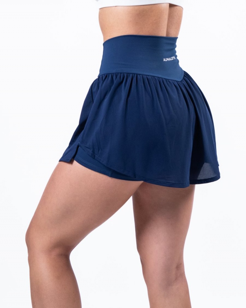 Falda Alphalete Trace Skirt Mujer Azules | KFVPUR-532