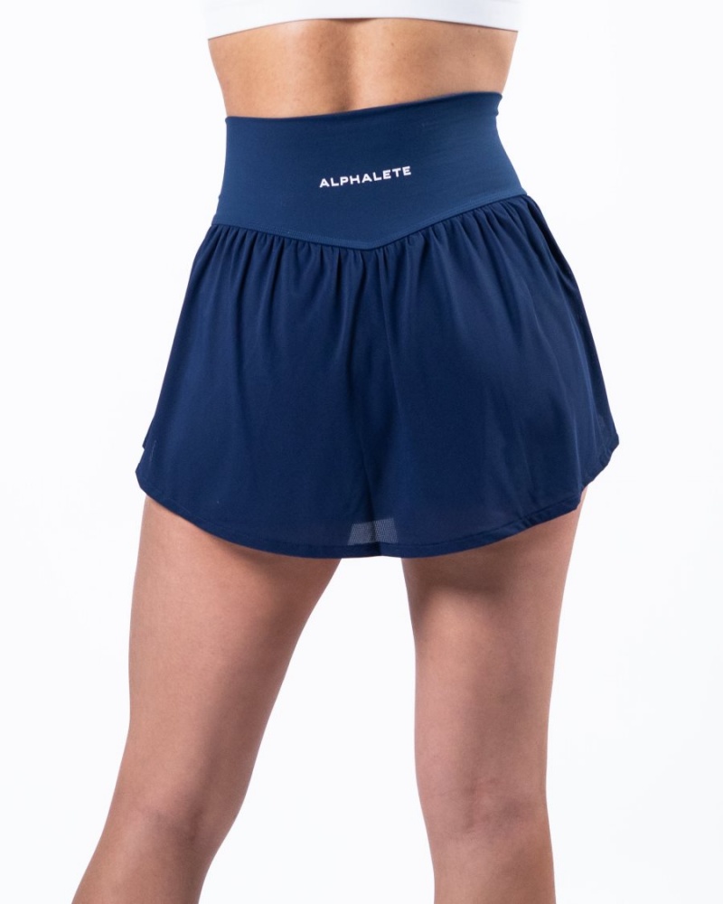 Falda Alphalete Trace Skirt Mujer Azules | KFVPUR-532