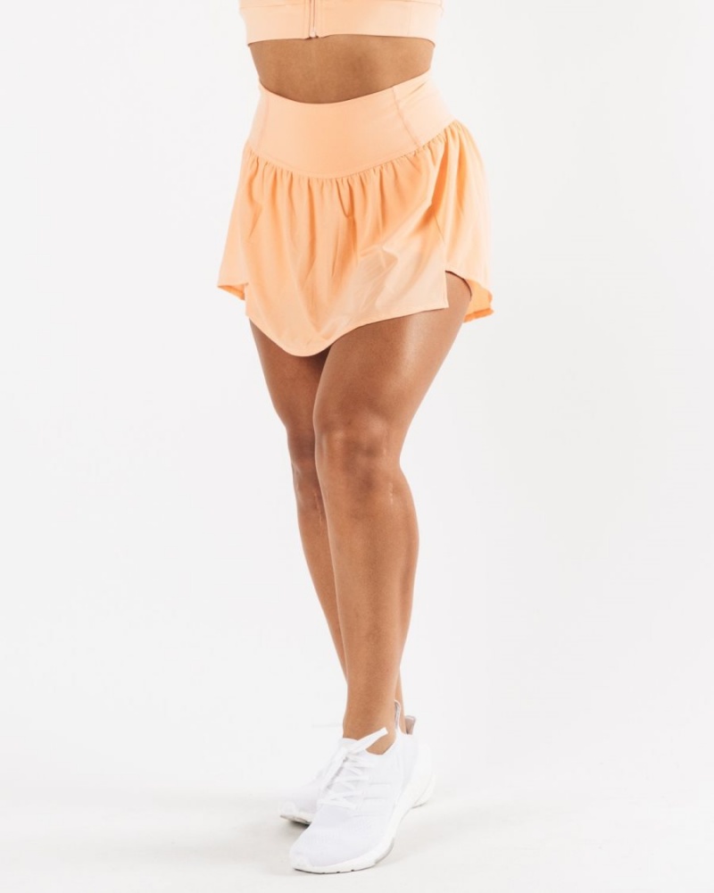 Falda Alphalete Trace Skirt Mujer Coral | RFTAWE-056