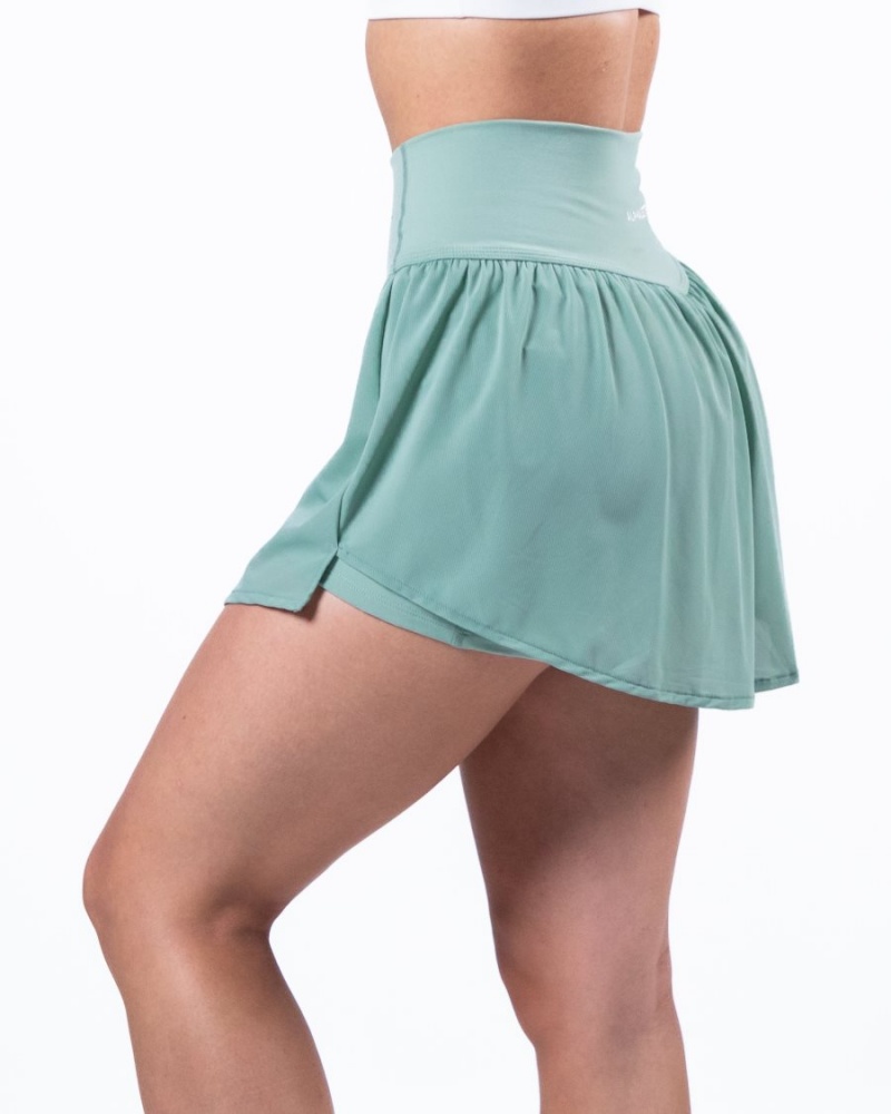 Falda Alphalete Trace Skirt Mujer Jade | OUMECA-594