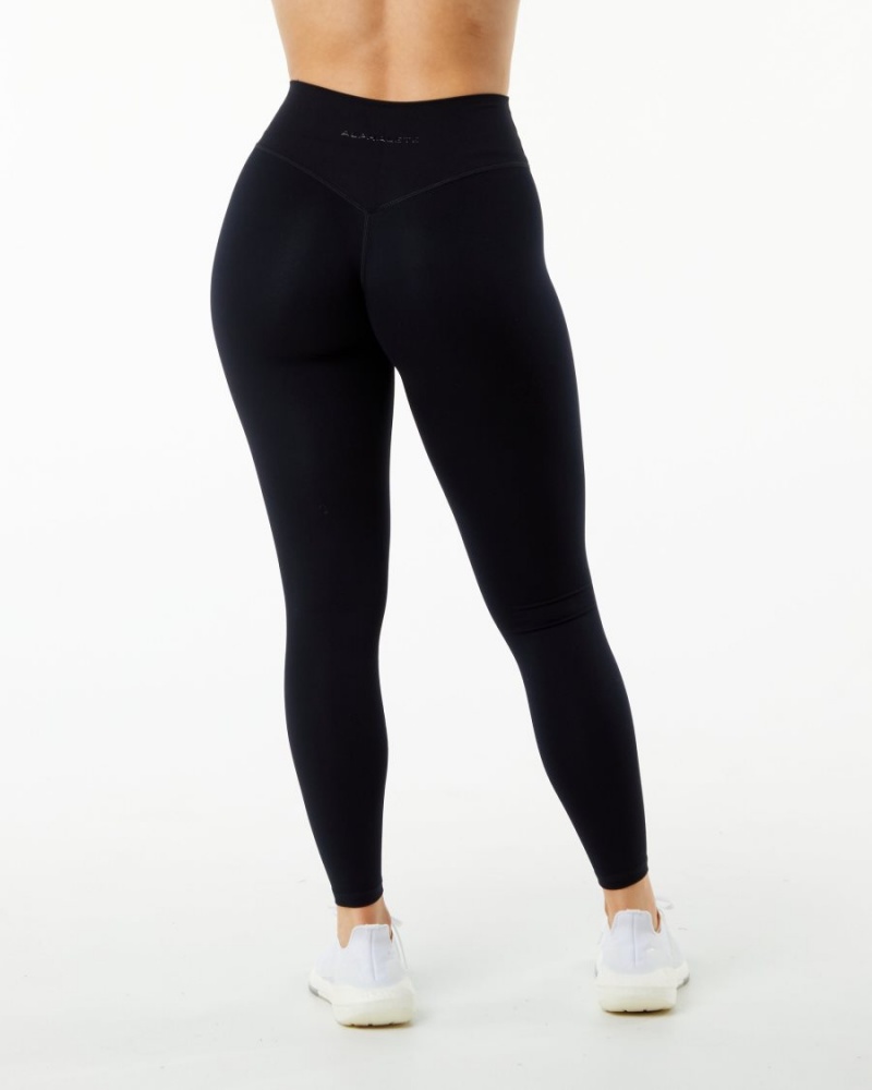 Leggins Alphalete Alphalux Wonder Legging 27" Mujer Negras | JDGZXR-106