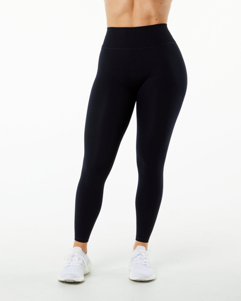 Leggins Alphalete Alphalux Wonder Legging 27" Mujer Negras | JDGZXR-106