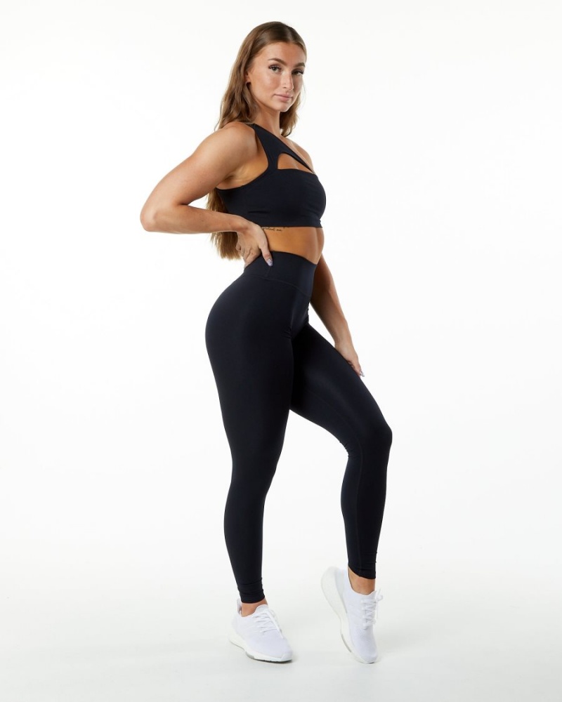 Leggins Alphalete Alphalux Wonder Legging 30" Mujer Negras | WZAXYF-025