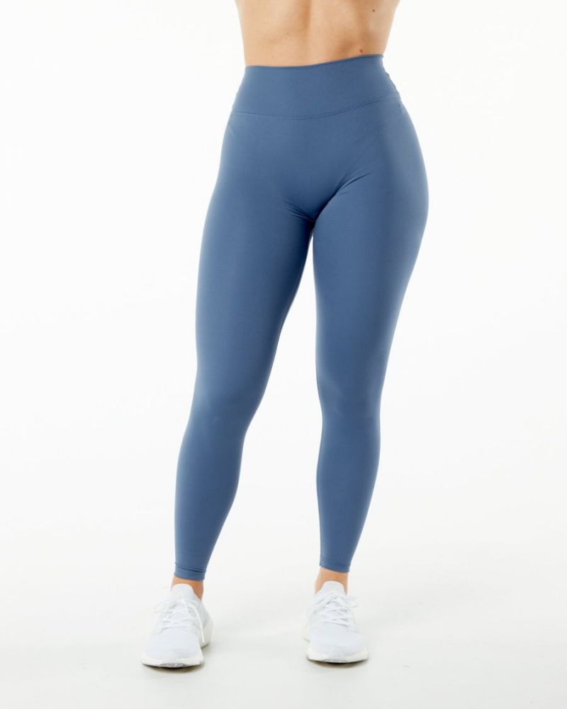 Leggins Alphalete Alphalux Wonder Legging 27" Mujer Azules | BPTUNI-672