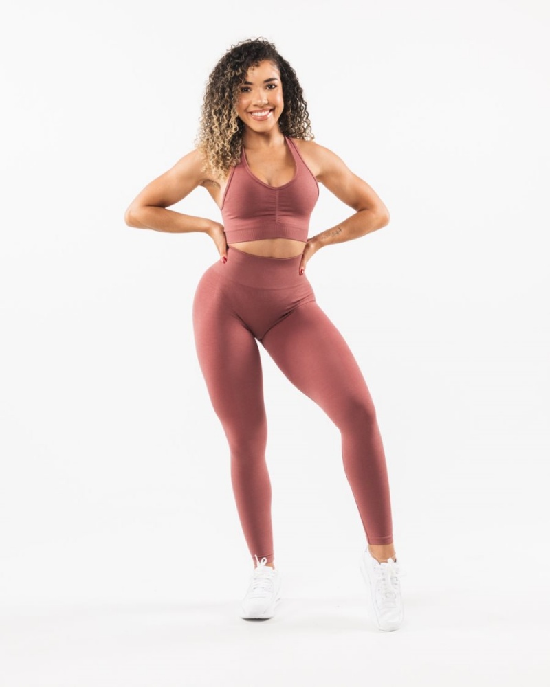 Leggins Alphalete Amplify Legging Mujer Rosas | MHQNIF-162