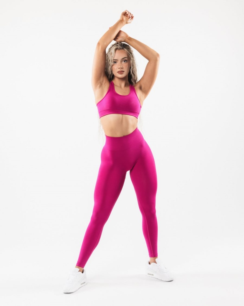 Leggins Alphalete Amplify Legging Mujer Magenta | XIFMVW-027