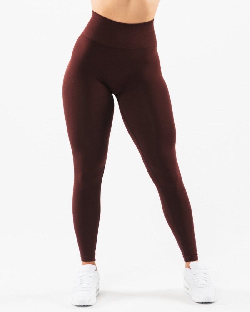 Leggins Alphalete Amplify Legging Mujer Sangria | KTANOC-910