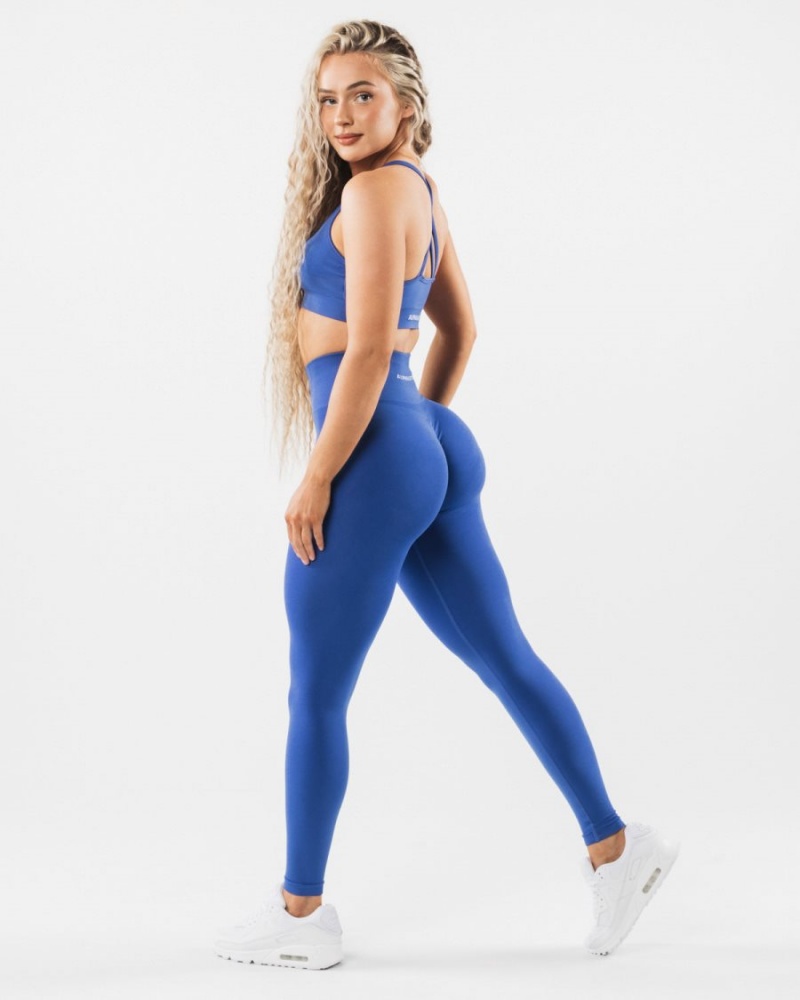 Leggins Alphalete Amplify Legging Mujer Sapphire | JLVDEM-697