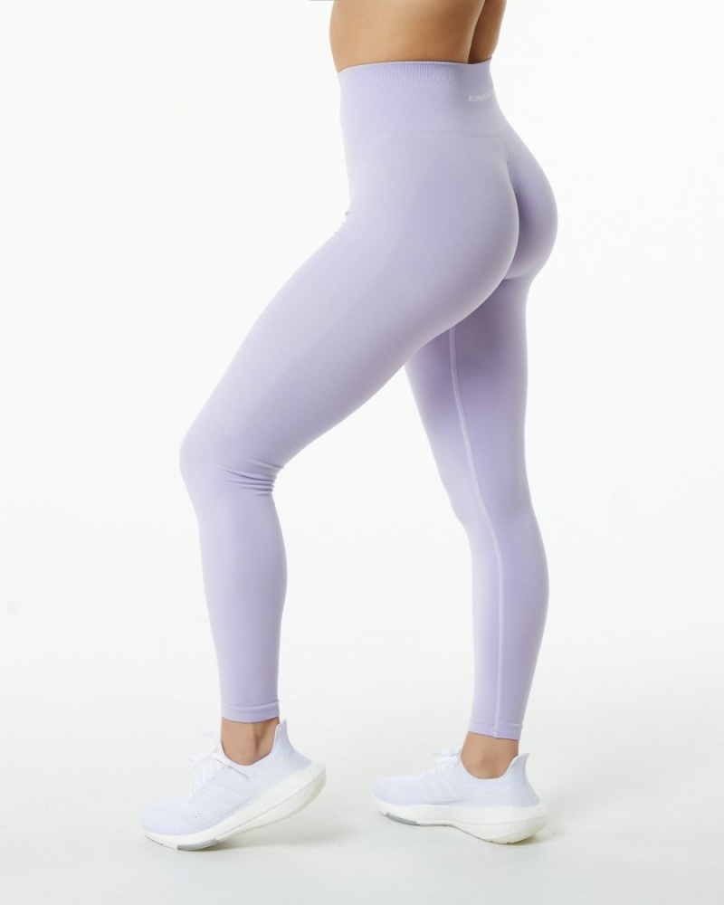 Leggins Alphalete Amplify Legging Mujer Misty Lilac | TXGJZS-872