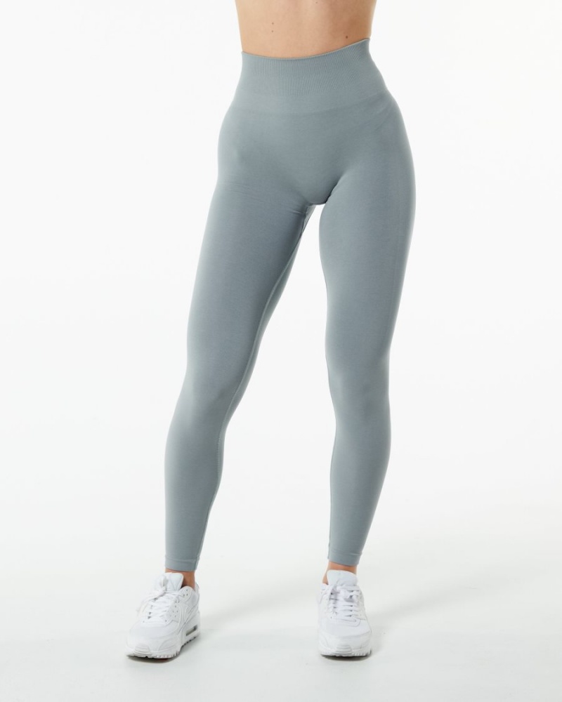 Leggins Alphalete Amplify Legging Mujer Gris | XQMLHJ-836