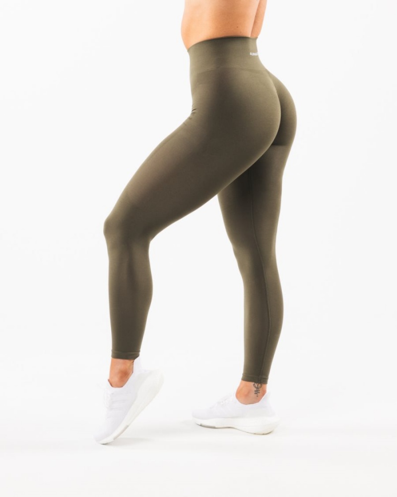 Leggins Alphalete Amplify Legging Mujer Oak | KYADUW-479