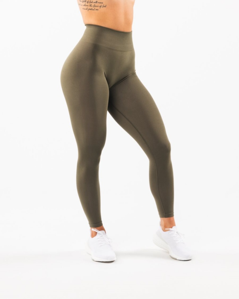 Leggins Alphalete Amplify Legging Mujer Oak | KYADUW-479