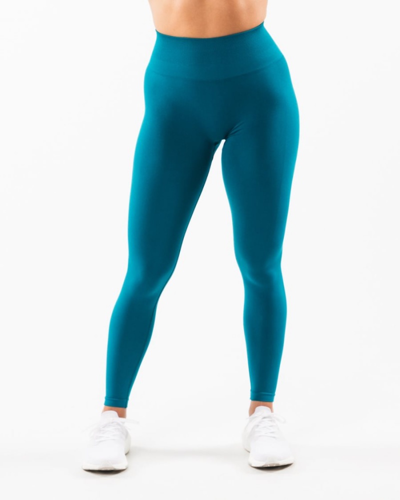 Leggins Alphalete Amplify Legging Mujer Galactic Ocean | PQFRCY-982