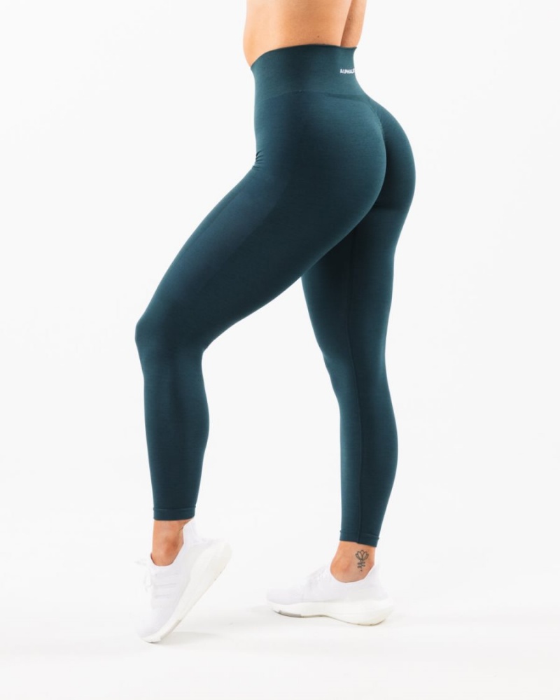 Leggins Alphalete Amplify Legging Mujer Midnight | QAKWHN-046