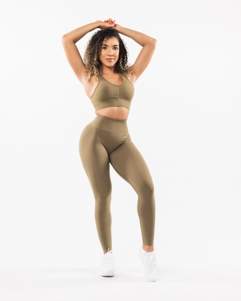 Leggins Alphalete Amplify Legging Mujer Willow | SOFDIR-546