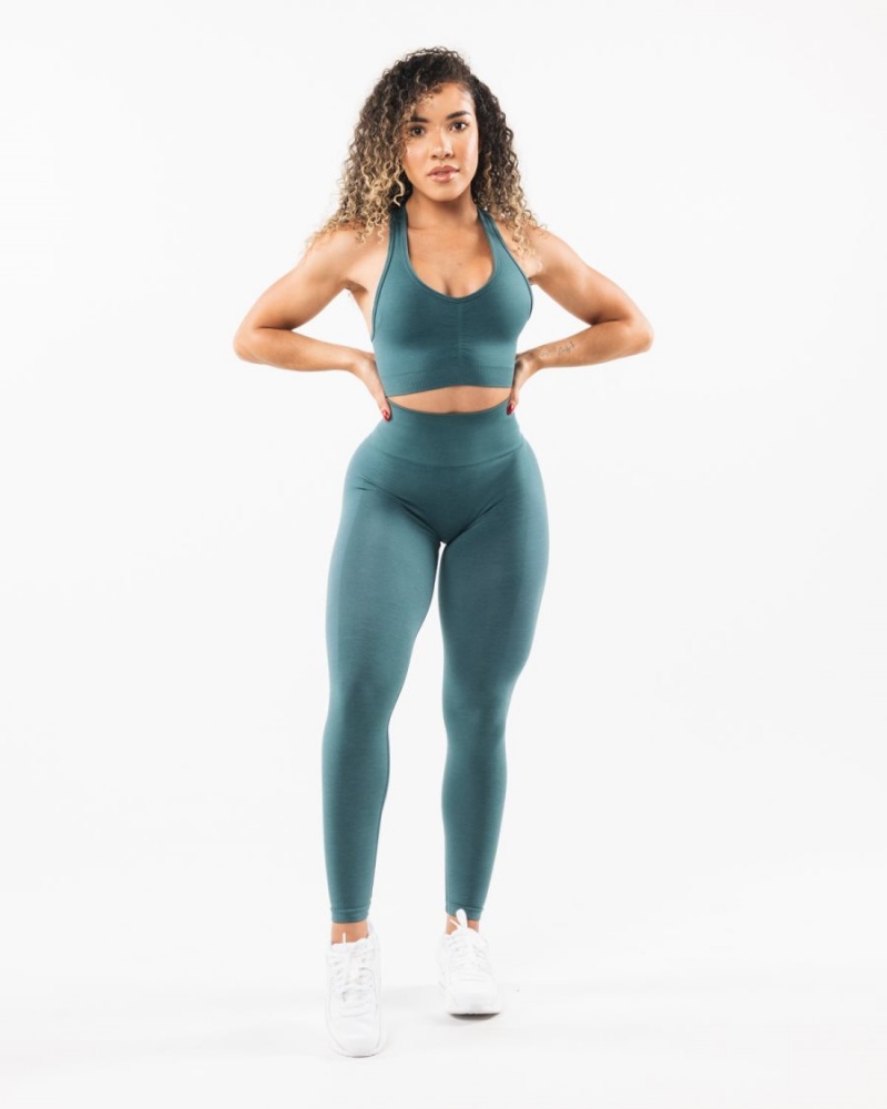 Leggins Alphalete Amplify Legging Mujer Ocean | GXDACT-896