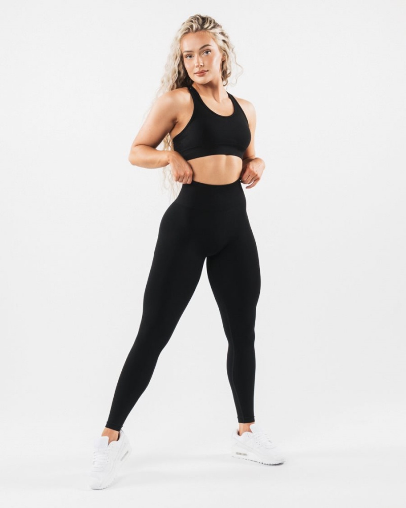 Leggins Alphalete Amplify Legging Mujer Negras | XCEDVP-082