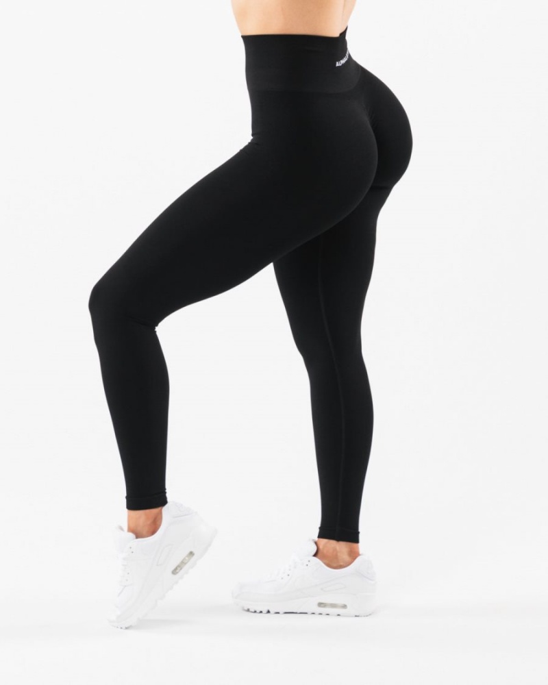 Leggins Alphalete Amplify Legging Mujer Negras | XCEDVP-082