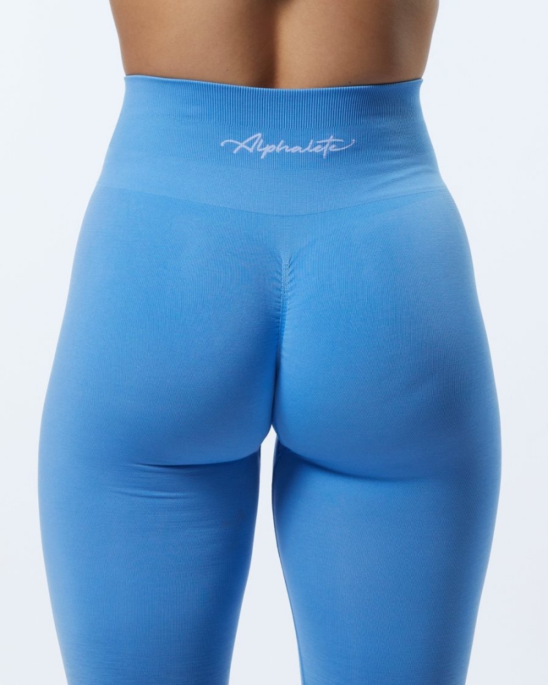 Leggins Alphalete Ombre Amplify Legging Mujer Azules | JFBEZG-943