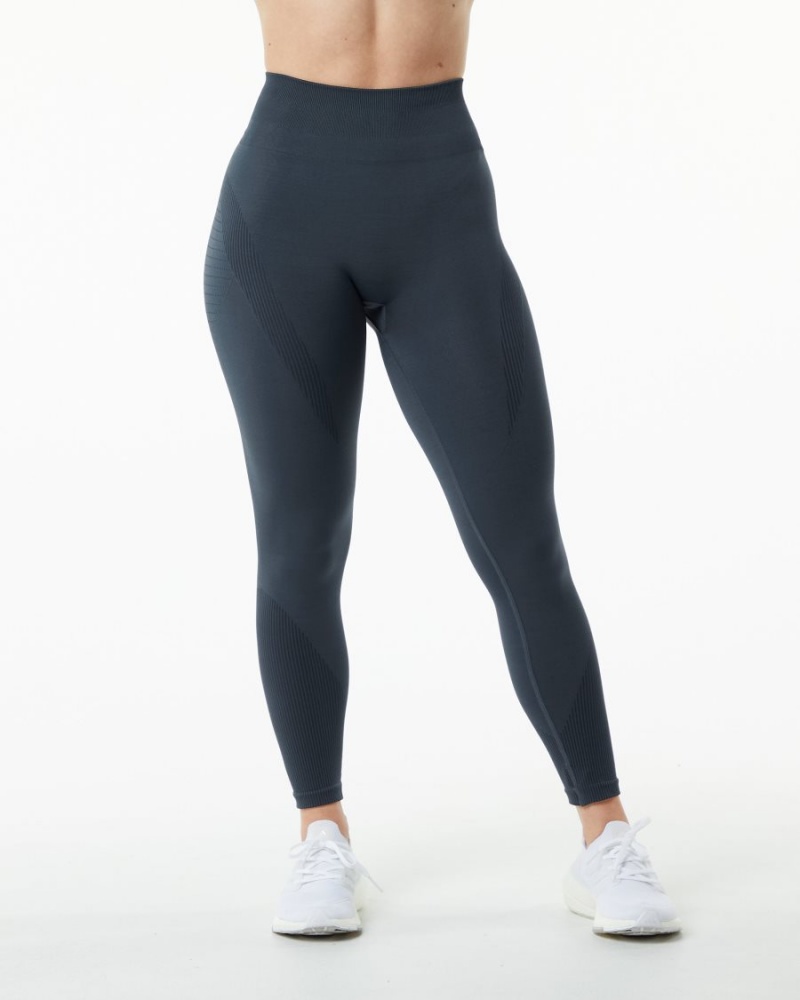 Leggins Alphalete Ozone Legging Mujer Carbon | SGABMI-637