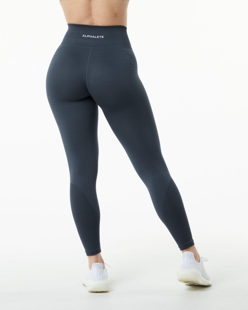 Leggins Alphalete Ozone Legging Mujer Carbon | SGABMI-637