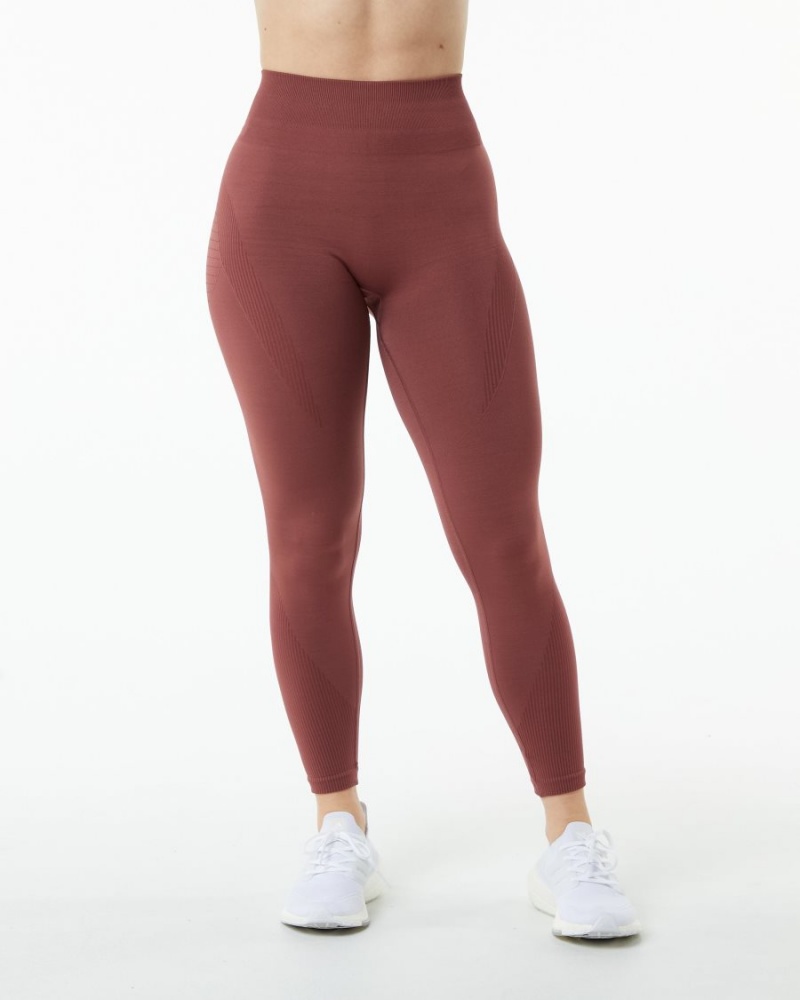 Leggins Alphalete Ozone Legging Mujer Gingerbread | OLYGRF-158