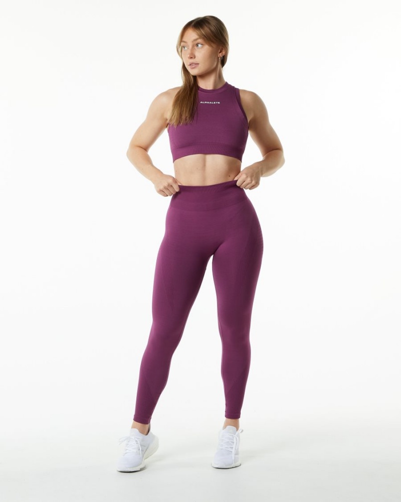 Leggins Alphalete Ozone Legging Mujer Grape | UTOWJD-478