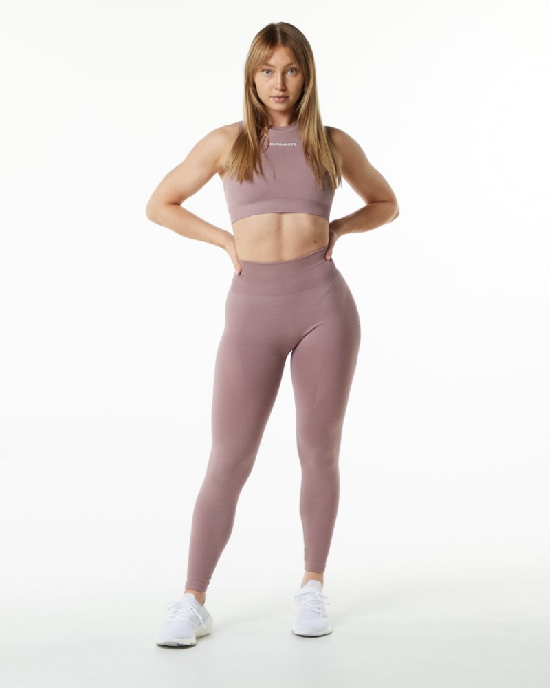 Leggins Alphalete Ozone Legging Mujer Mauve | VBXCAE-921