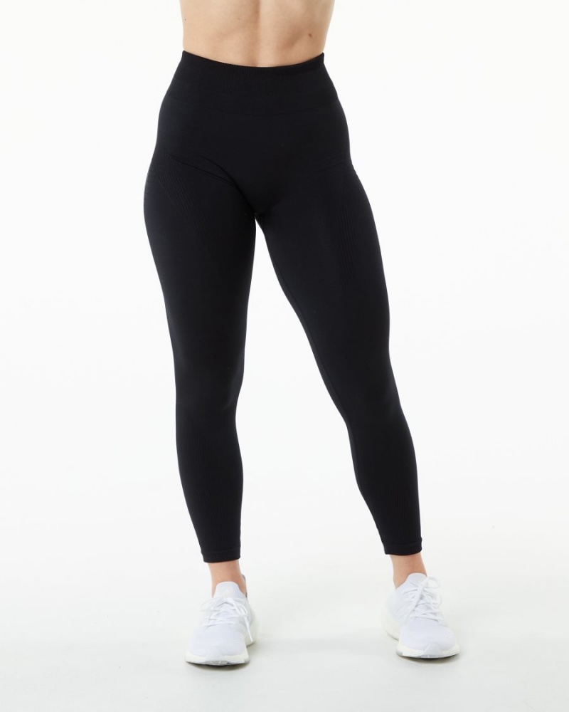 Leggins Alphalete Ozone Legging Mujer Negras | UWISNG-735