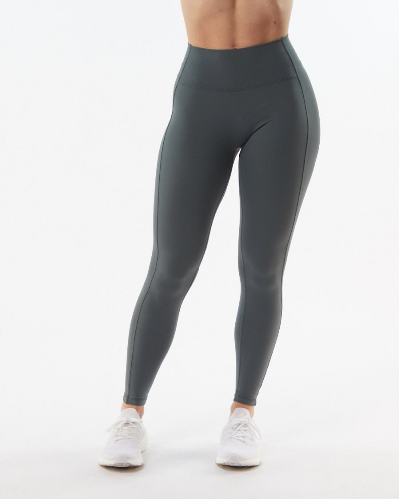 Leggins Alphalete Pulse Kinetic Legging Mujer Gris | ZSJCKF-105