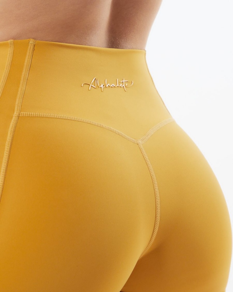 Leggins Alphalete Pulse Kinetic Legging Mujer Amarillo | IRMUYP-374