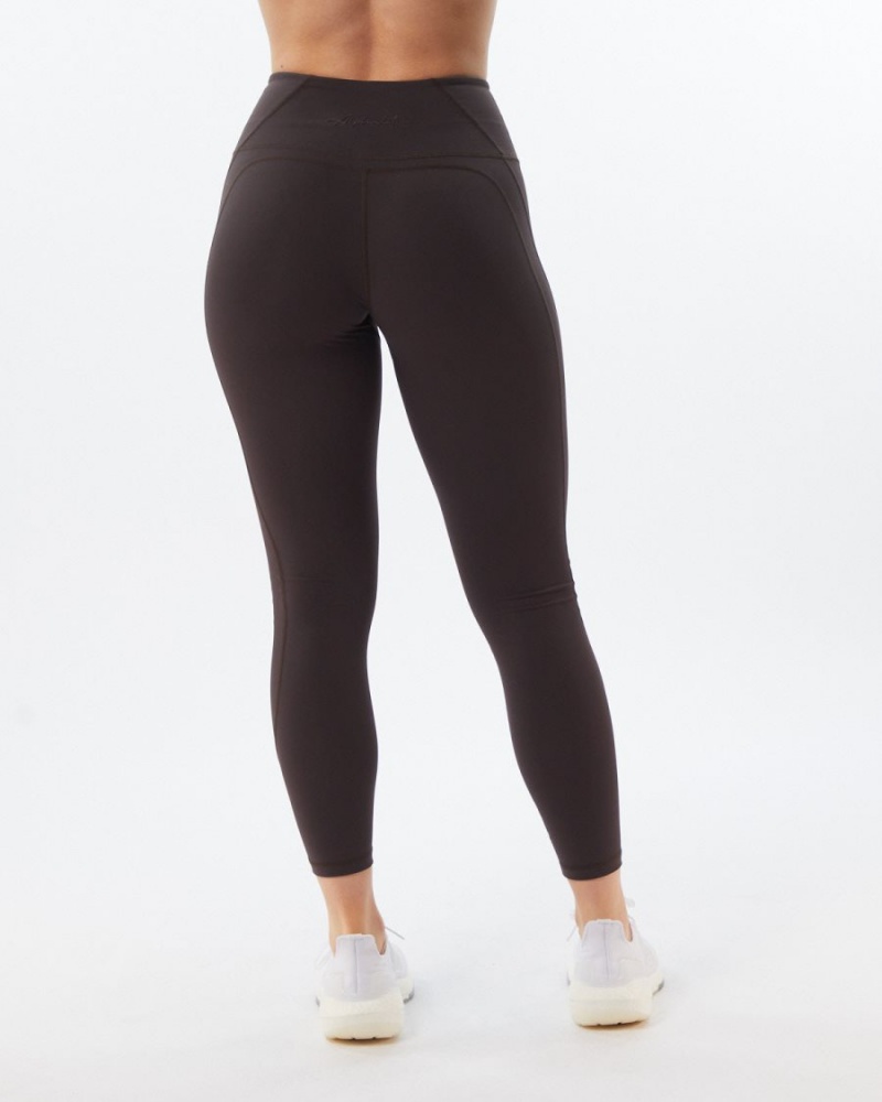 Leggins Alphalete Pulse Surge Legging Mujer Gris | UJKHNV-328