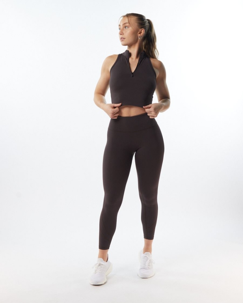 Leggins Alphalete Pulse Surge Legging Mujer Gris | UJKHNV-328