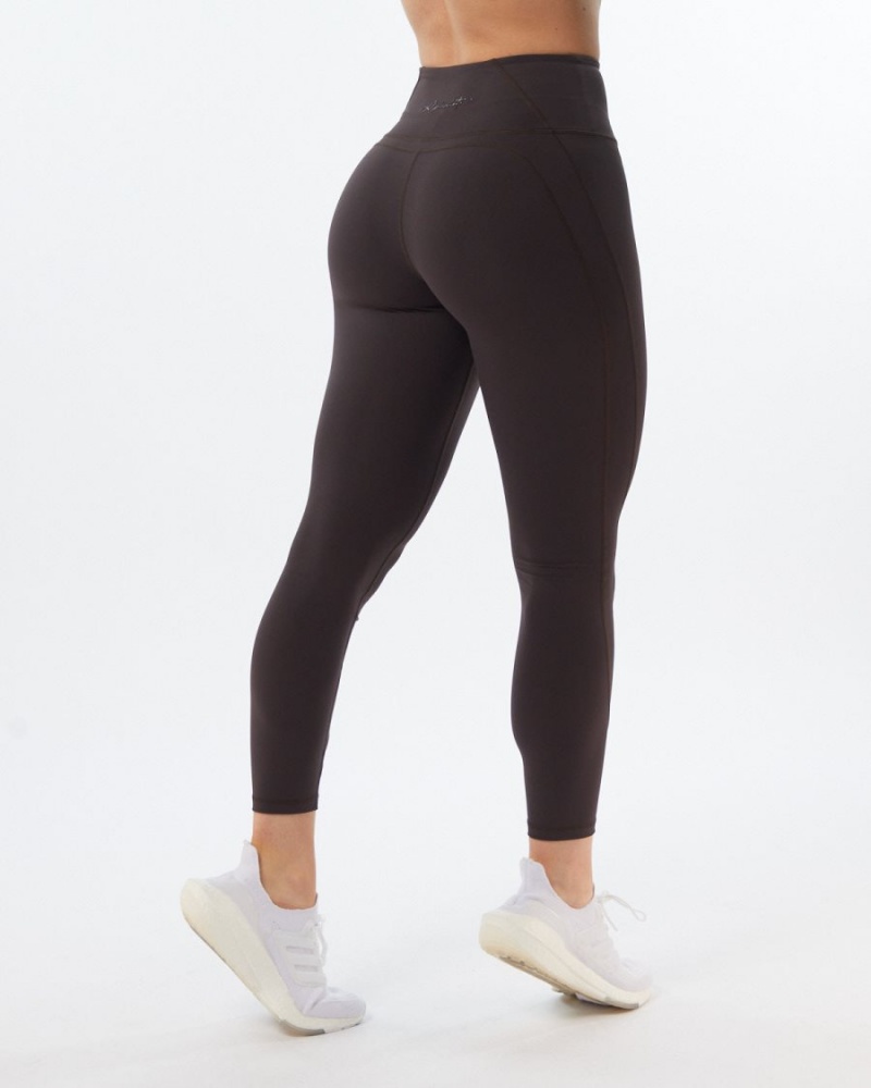 Leggins Alphalete Pulse Surge Legging Mujer Gris | UJKHNV-328