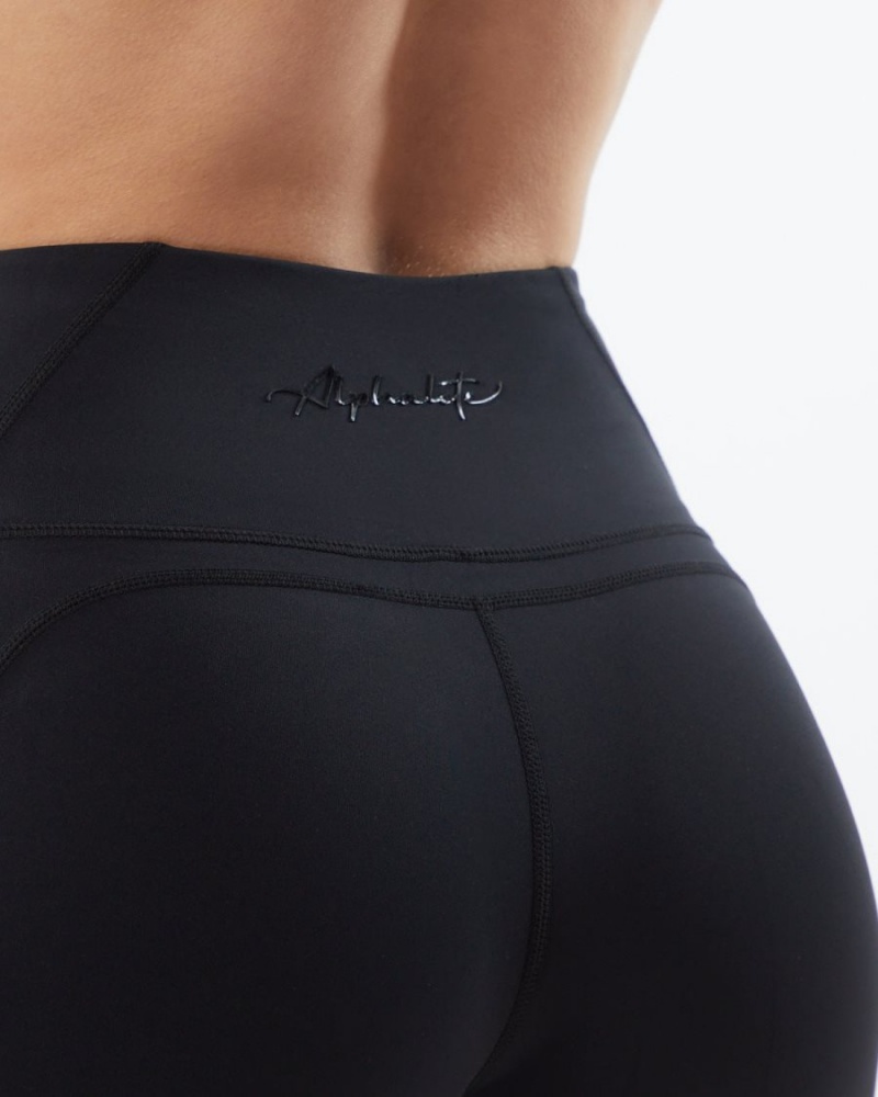 Leggins Alphalete Pulse Surge Legging Mujer Blackout | JRIVLM-517