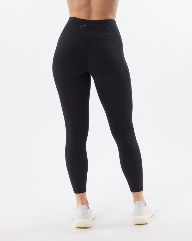 Leggins Alphalete Pulse Surge Legging Mujer Blackout | JRIVLM-517