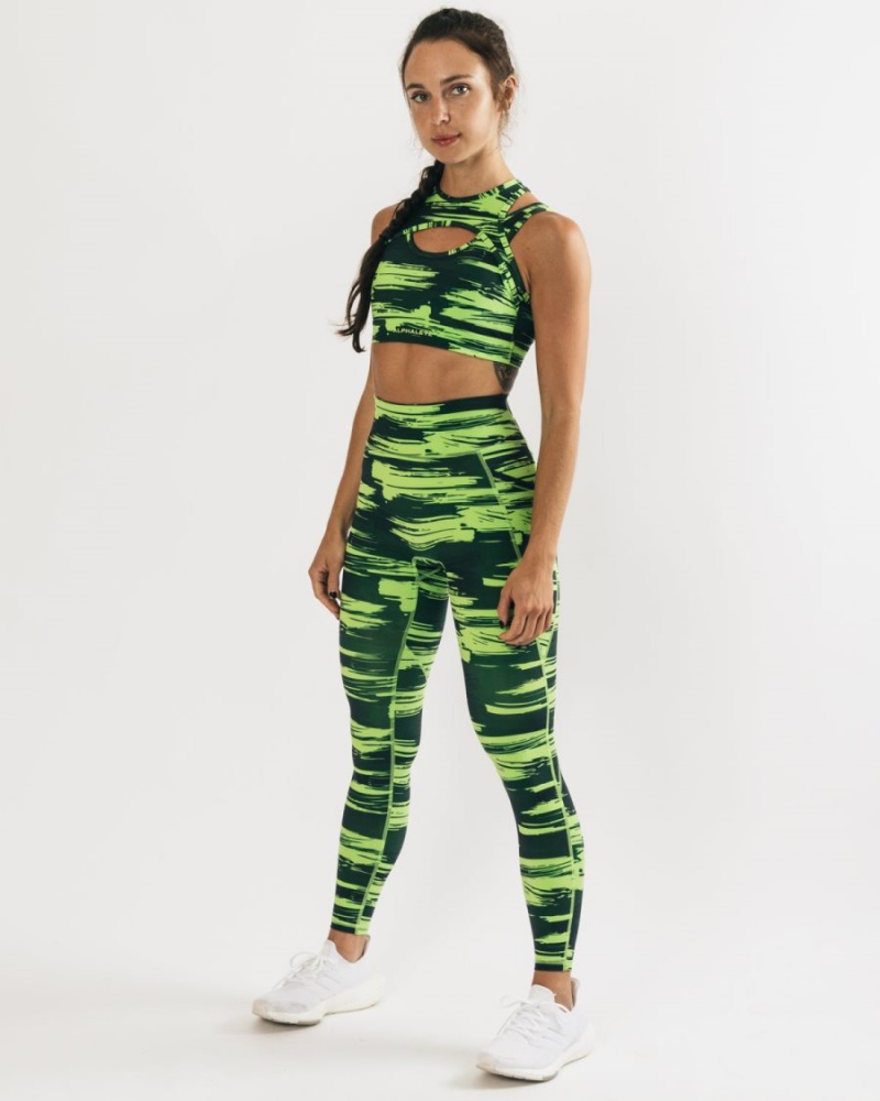 Leggins Alphalete Surface Pocket Legging Mujer Camuflaje | XNTKBE-739