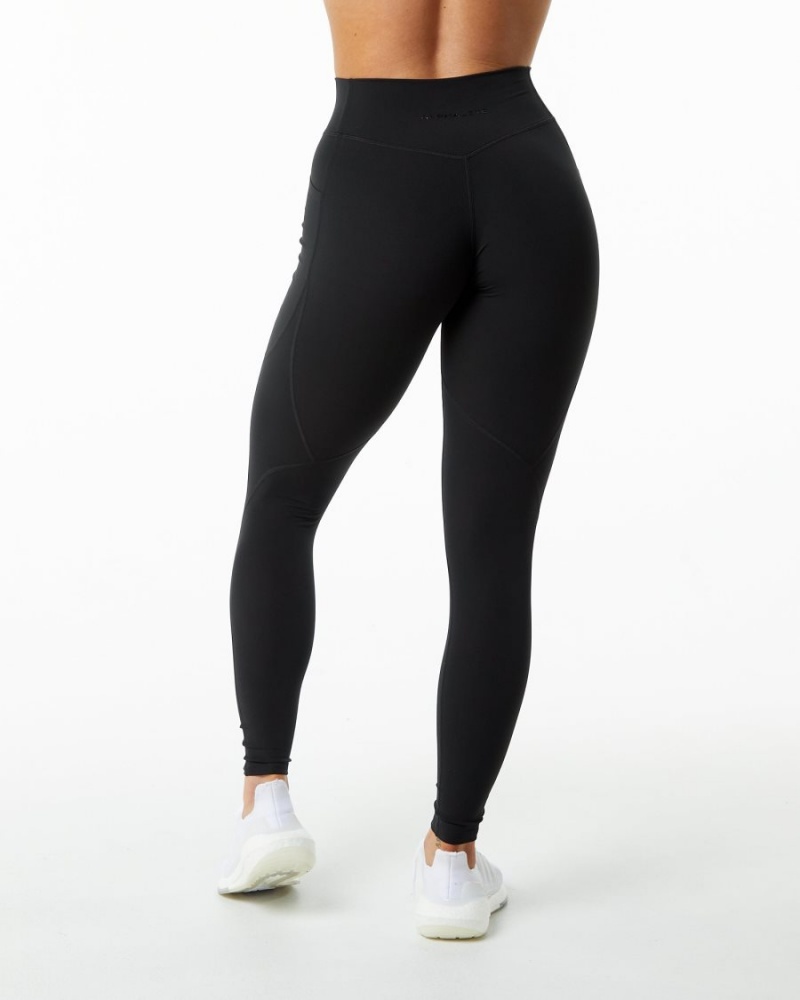 Leggins Alphalete Surface Pocket Legging 29" Mujer Negras | DKCYFQ-346