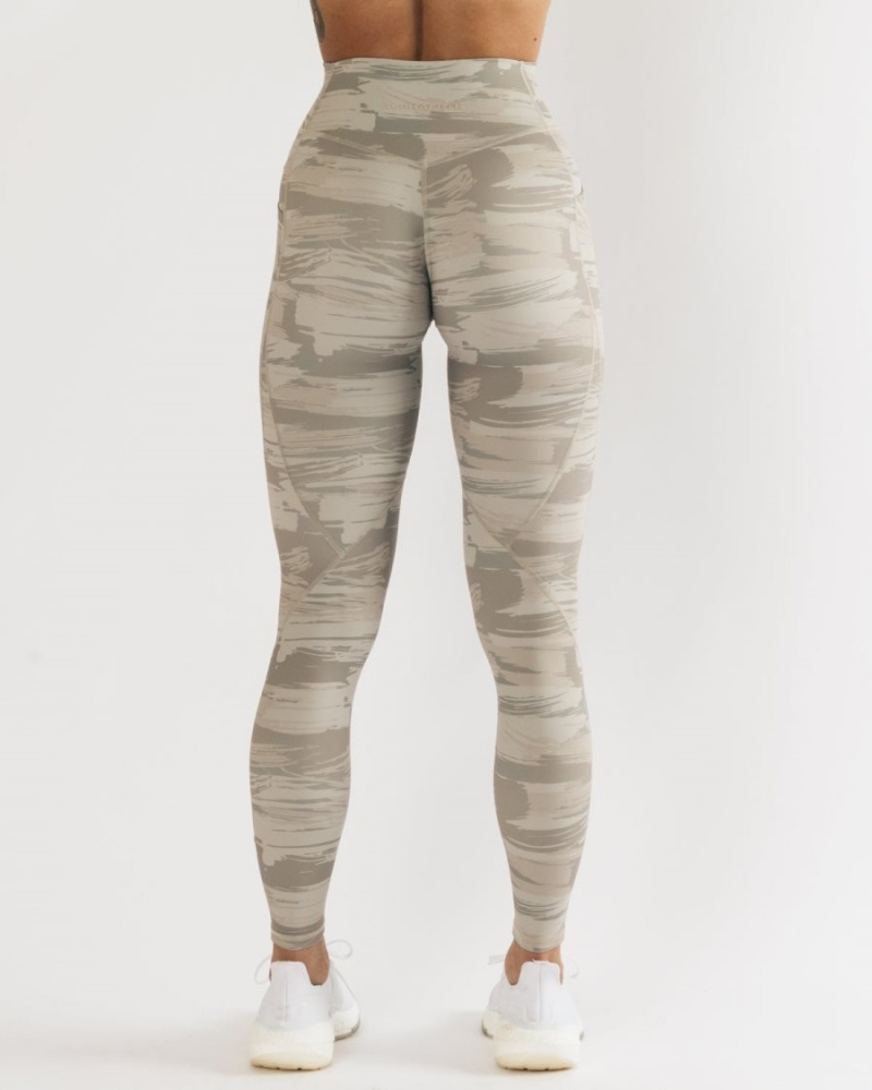 Leggins Alphalete Surface Pocket Legging Mujer Camuflaje | PZJREY-287